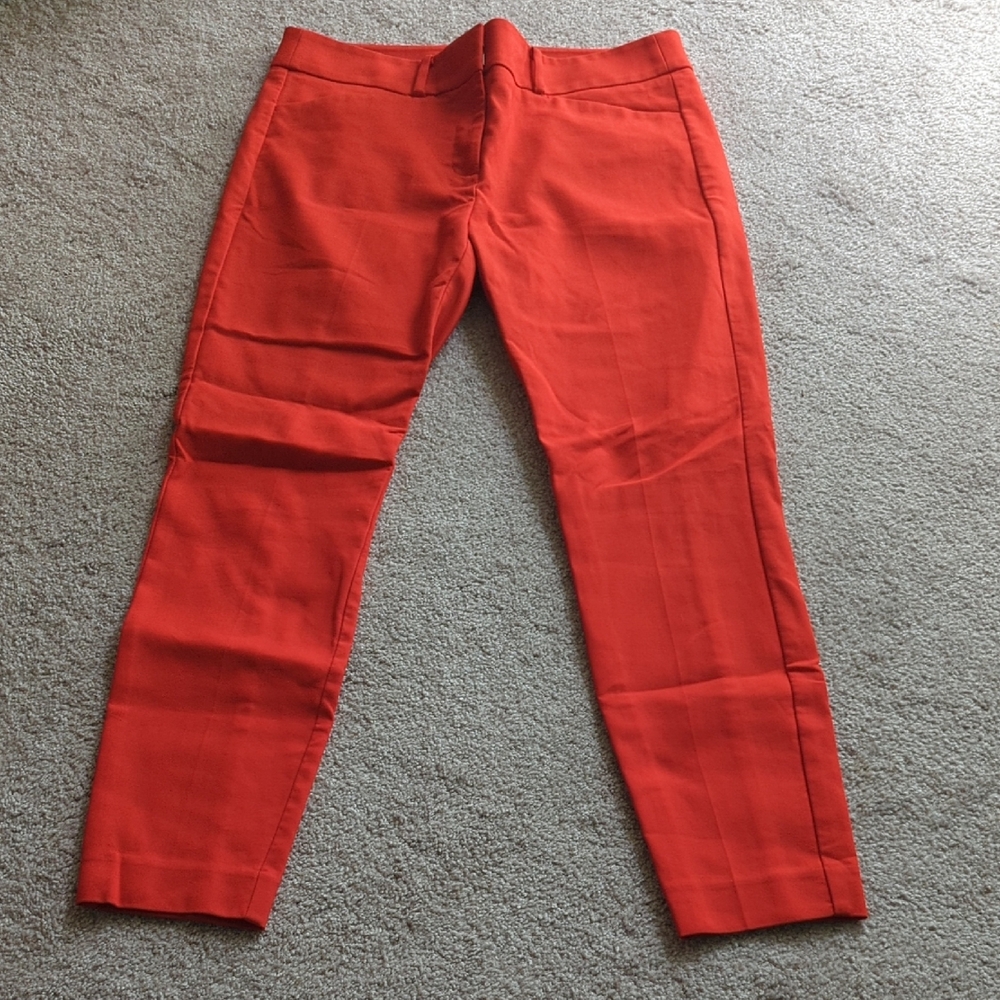 LOFT Orange Marissa Skinny Pants